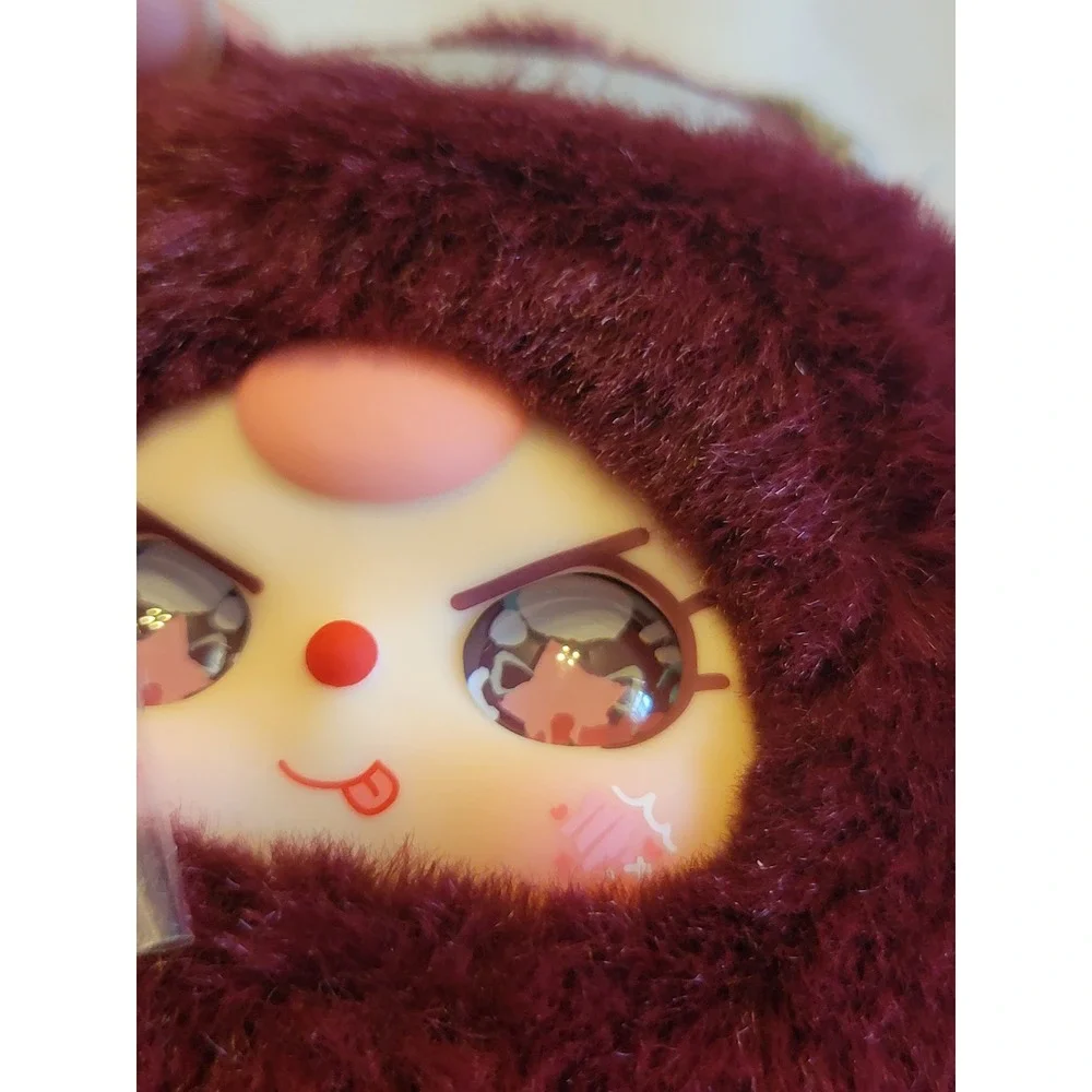 New BB3 Rebel Project Rad Rip Blind Box Confirmed Burgundy Red Plush Raccoon ear